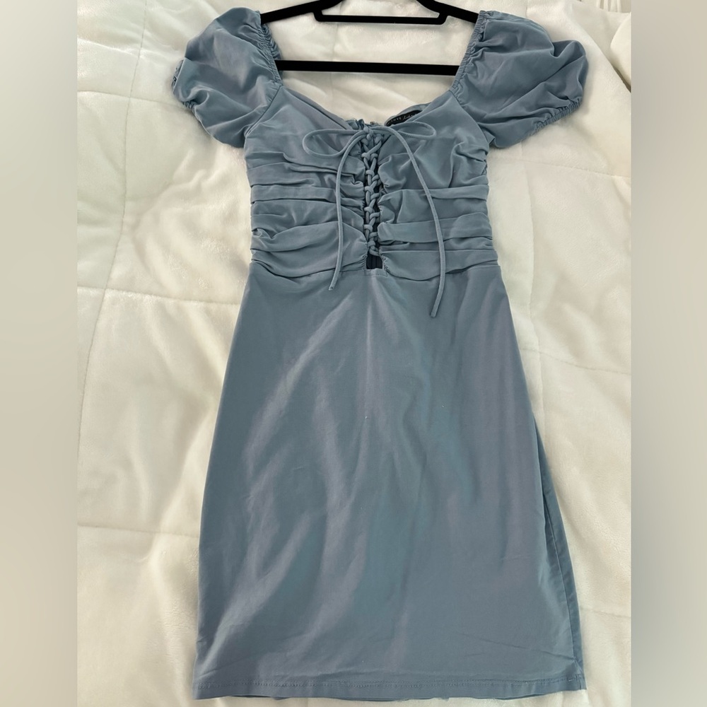 Bodycon Boutique Mini Dress Blue